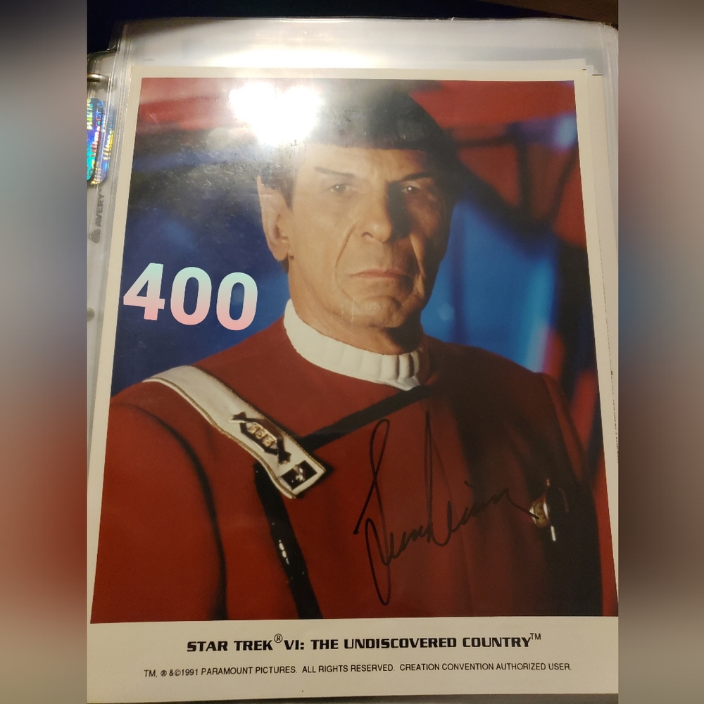Leonard nimoy autograph